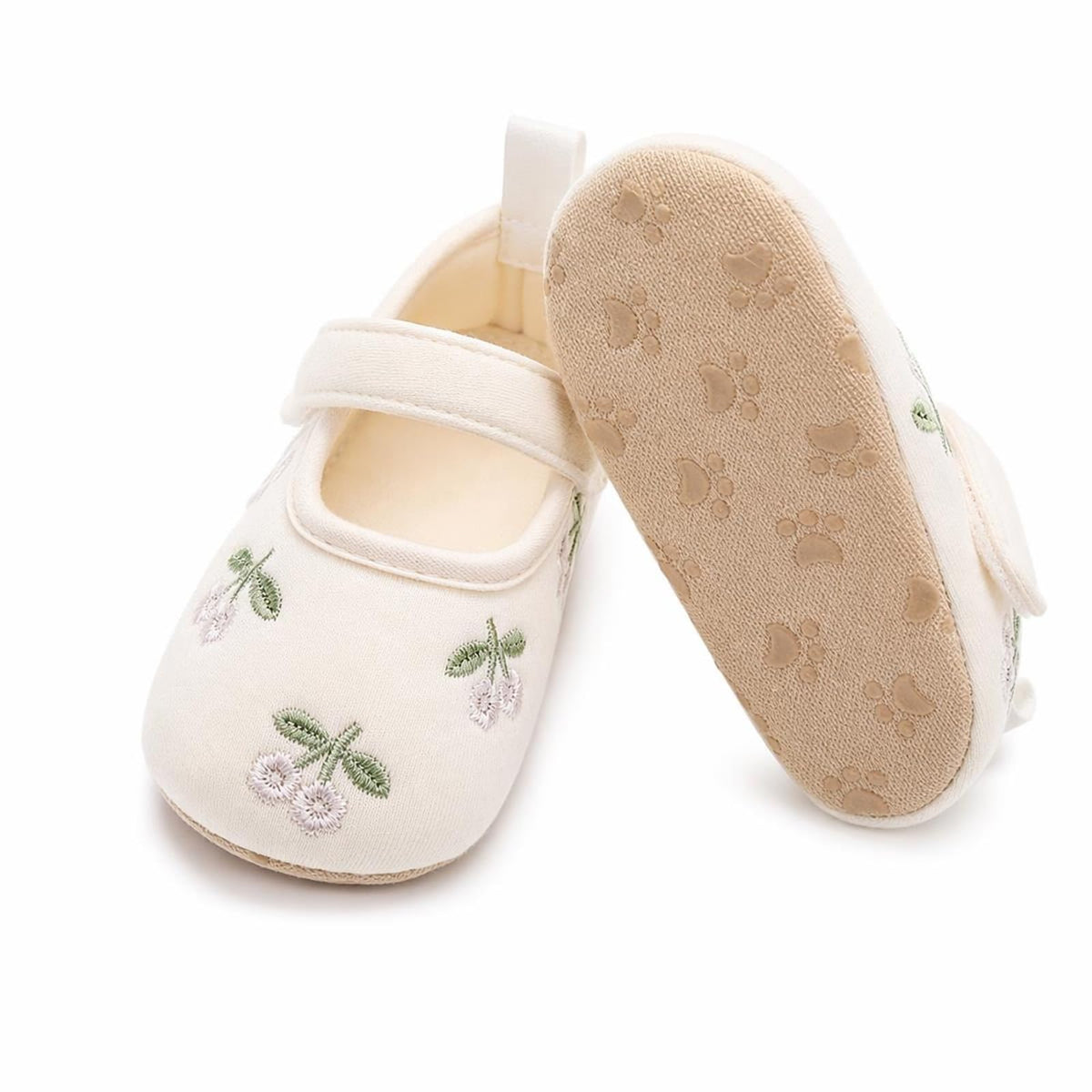 Baby Girl White Dress Shoes Newborn Mary Jane Flats with Bowknot Princess Lace Soft Sole Infant Toddler Walking Crib Shoes