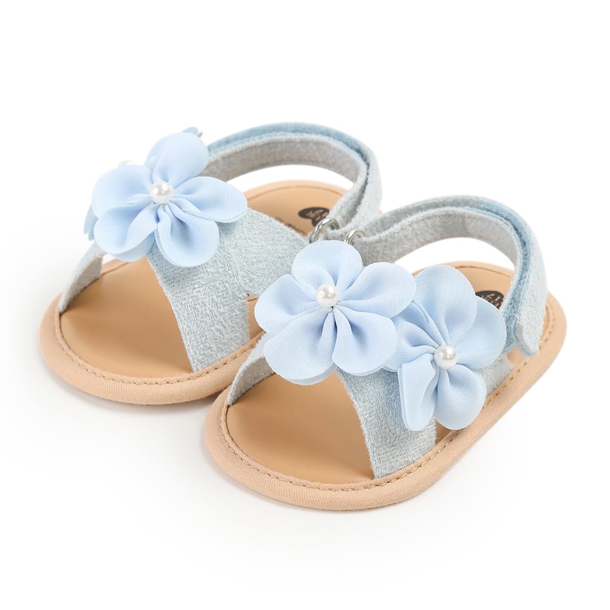LAFEGEN Infant Baby Girls Summer Sandals Newborn Toddler First Walker Crib Dress Shoes (0-18Months)