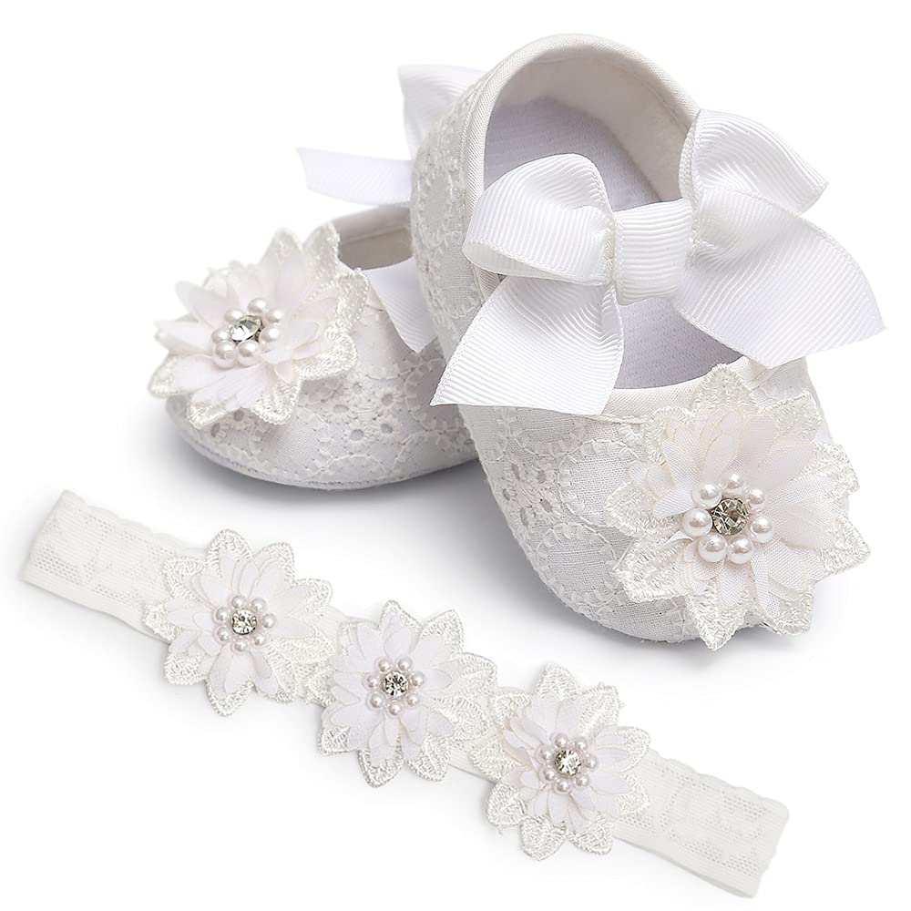 Baby Shoes Mary Jane Flats Non Slip Soft Sole Infant Toddler Sneakers First Walkers Party Christmas Dress Shoes
