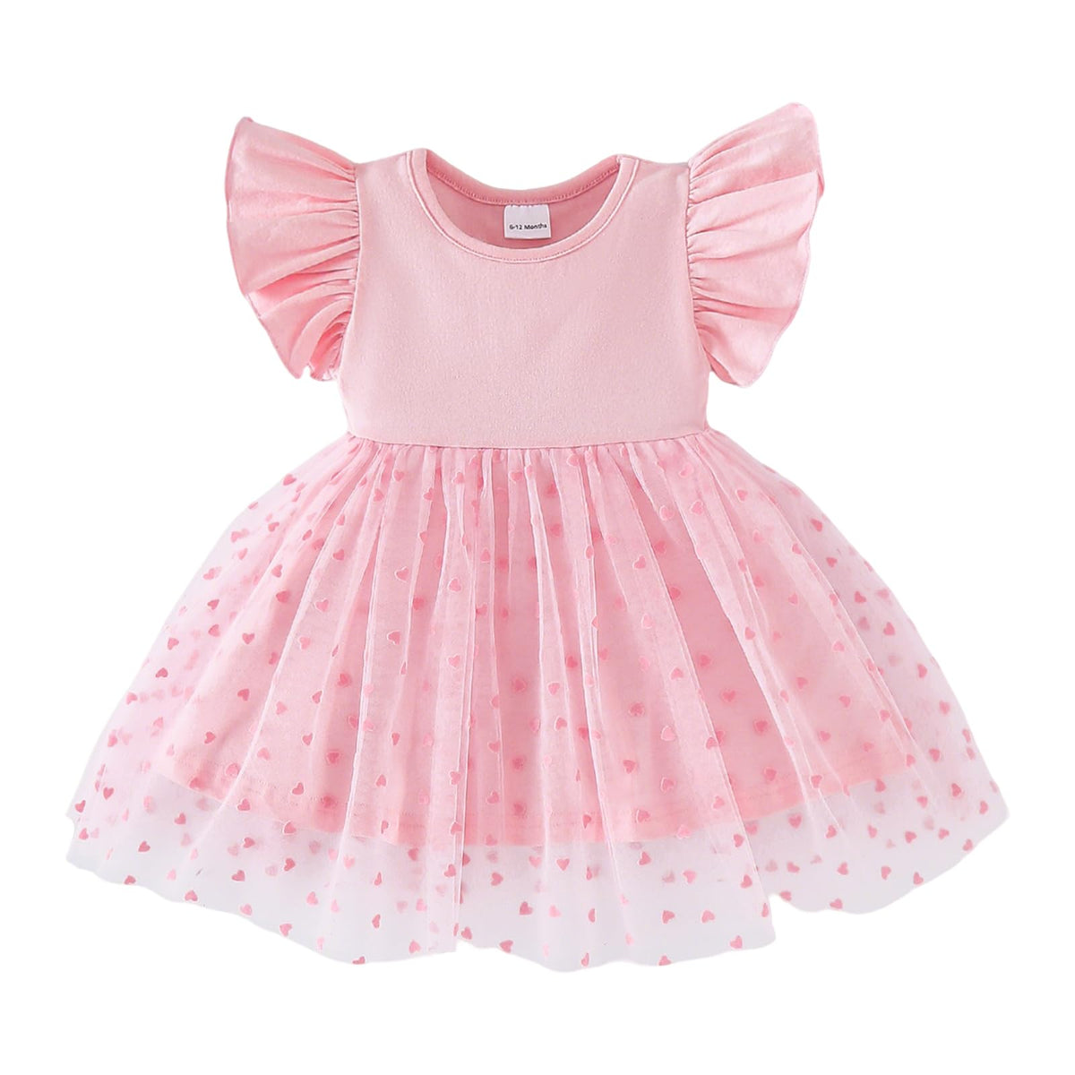 Baby Girl Butterfly Tutu Ruffle Sleeveless Dress 0-24 Months