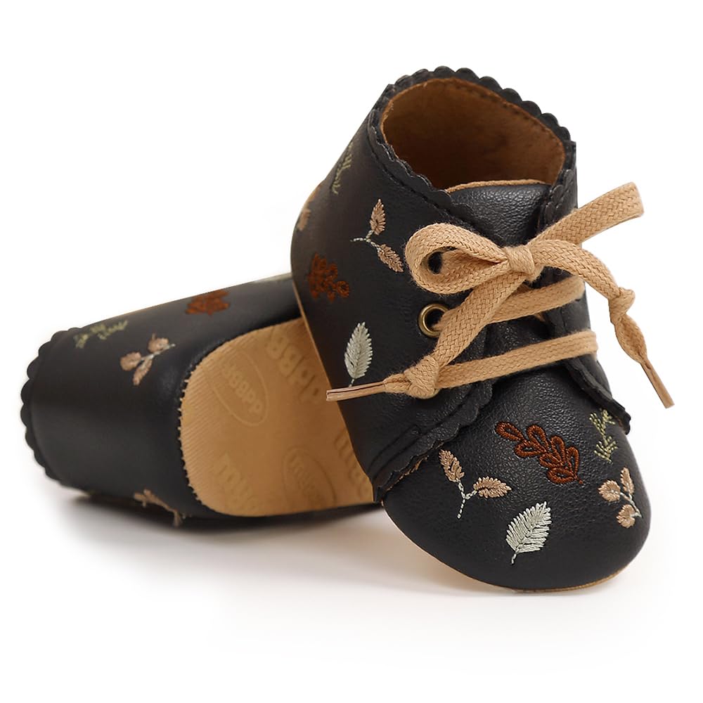 Baby Girls Mary Jane Flats Non-Slip Soft Sole Infant Newborn Walking Shoes Princess Wedding Dress Shoe