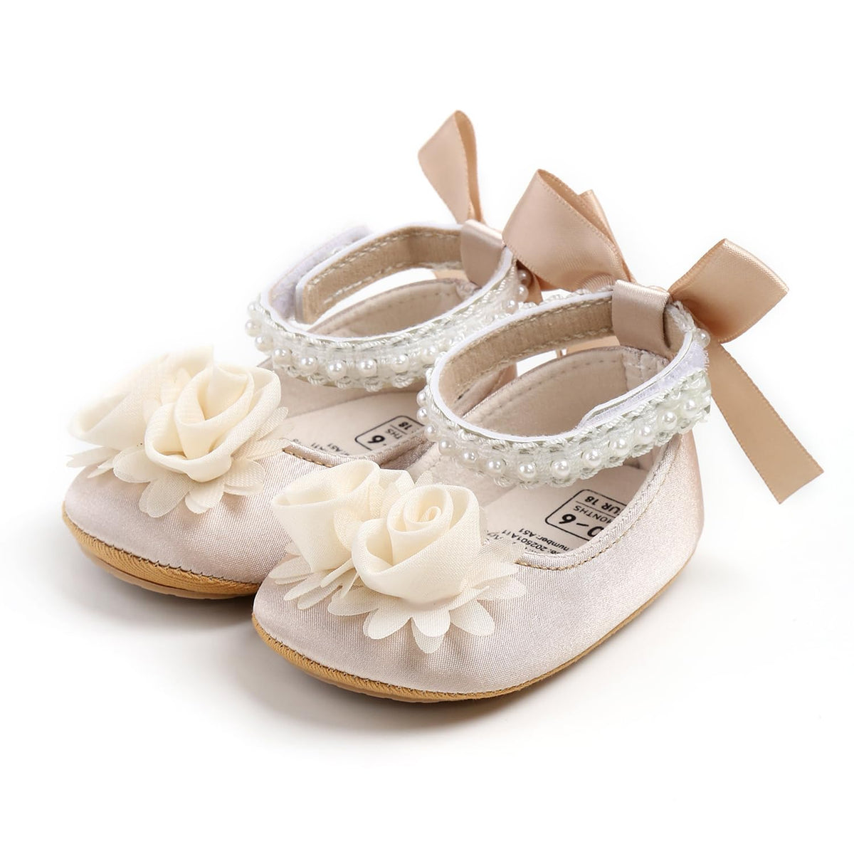 Baby Shoes Mary Jane Flats Non Slip Soft Sole Infant Toddler Sneakers First Walkers Party Christmas Dress Shoes