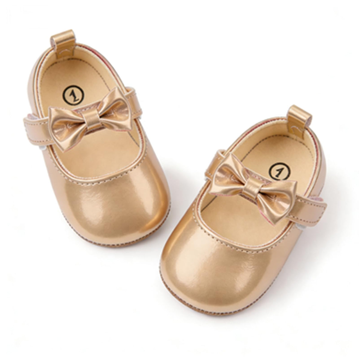 Baby Girls Mary Jane Flats Floral Princess Dress Crib Soft Sole Baby Shoes Infant First Walking Shoes