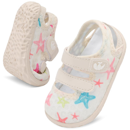 FEETCITY Baby Water Shoes Flexible Quick Dry Aqua Socks Breathable Infant Sandals Boys Girls Summer Beach Swim Shoes Lightweight
