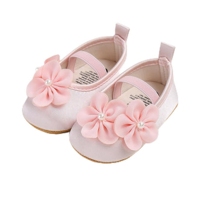 Baby Girls Mary Jane Flats Shoes with Non-Slip Soft Sole Toddler First Walkers Newborn Princess Dress Shoes