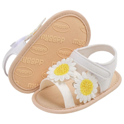 LAFEGEN Infant Baby Girls Summer Sandals Newborn Toddler First Walker Crib Dress Shoes (0-18Months)