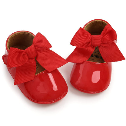 Baby Shoes Mary Jane Flats Non Slip Soft Sole Infant Toddler Sneakers First Walkers Party Christmas Dress Shoes