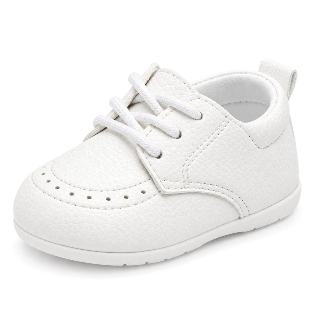 ohsofy Infant Baby Boy Oxford Shoes PU Leather Loafers Rubber and Soft Sole Wedding Dress Shoes Toddler Girl Baby Walking Shoes