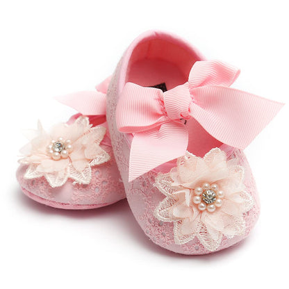 Baby Shoes Mary Jane Flats Non Slip Soft Sole Infant Toddler Sneakers First Walkers Party Christmas Dress Shoes
