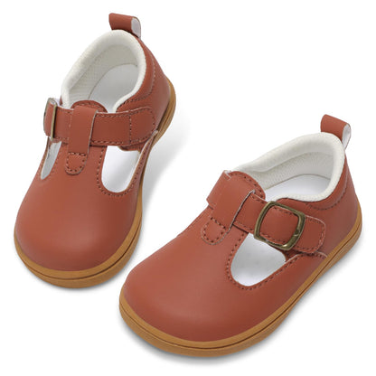 JOINFREE Toddler Girls Mary Jane Shoes T-Strap Princess Dress Flats Wide