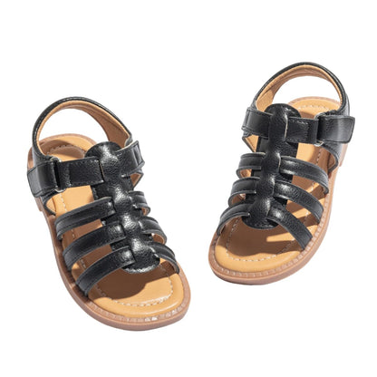Toddler Girls Sandals Little Girl Summer Flat Sandal Baby Open Toe Outdoor Beach Holiday Dress Shoes