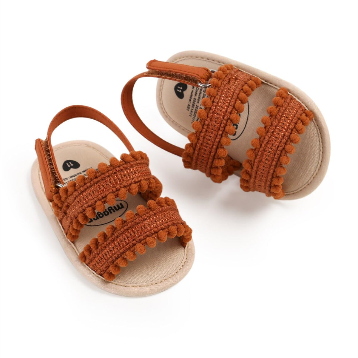 Infant Baby Girls Sandals Summer Baby Wedding Dress Flat Shoes Newborn Crib Shoes First Walkers Prewalkers Shoes