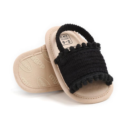 Ohwawadi Baby Boys Girls Sandals Soft Sole Summer Infant Wedding Dress Flat Shoes Beach Sandal Newborn Crib Shoes First Walkers