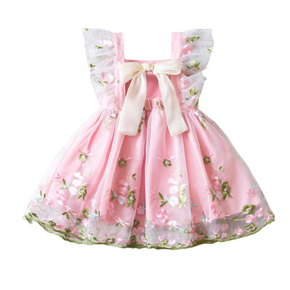 NNJXD Baby Girl Butterfly Dress Toddler Summer Tutu Princess Tulle Dresses