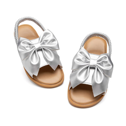 Toddler Girls Sandals Little Girl Summer Flat Sandal Baby Open Toe Outdoor Beach Holiday Dress Shoes
