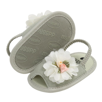 LAFEGEN Infant Baby Girls Summer Sandals Newborn Toddler First Walker Crib Dress Shoes (0-18Months)