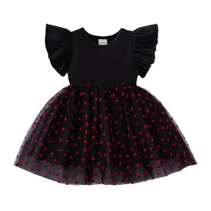Baby Girl Butterfly Tutu Ruffle Sleeveless Dress 0-24 Months