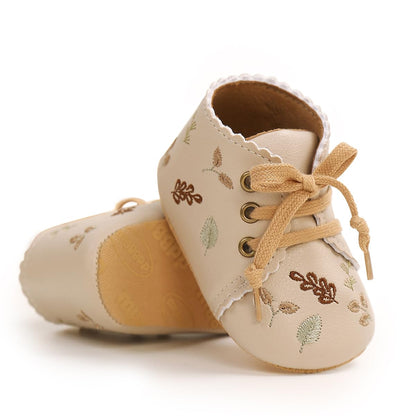 Baby Shoes Mary Jane Flats Non Slip Soft Sole Infant Toddler Sneakers First Walkers Party Christmas Dress Shoes