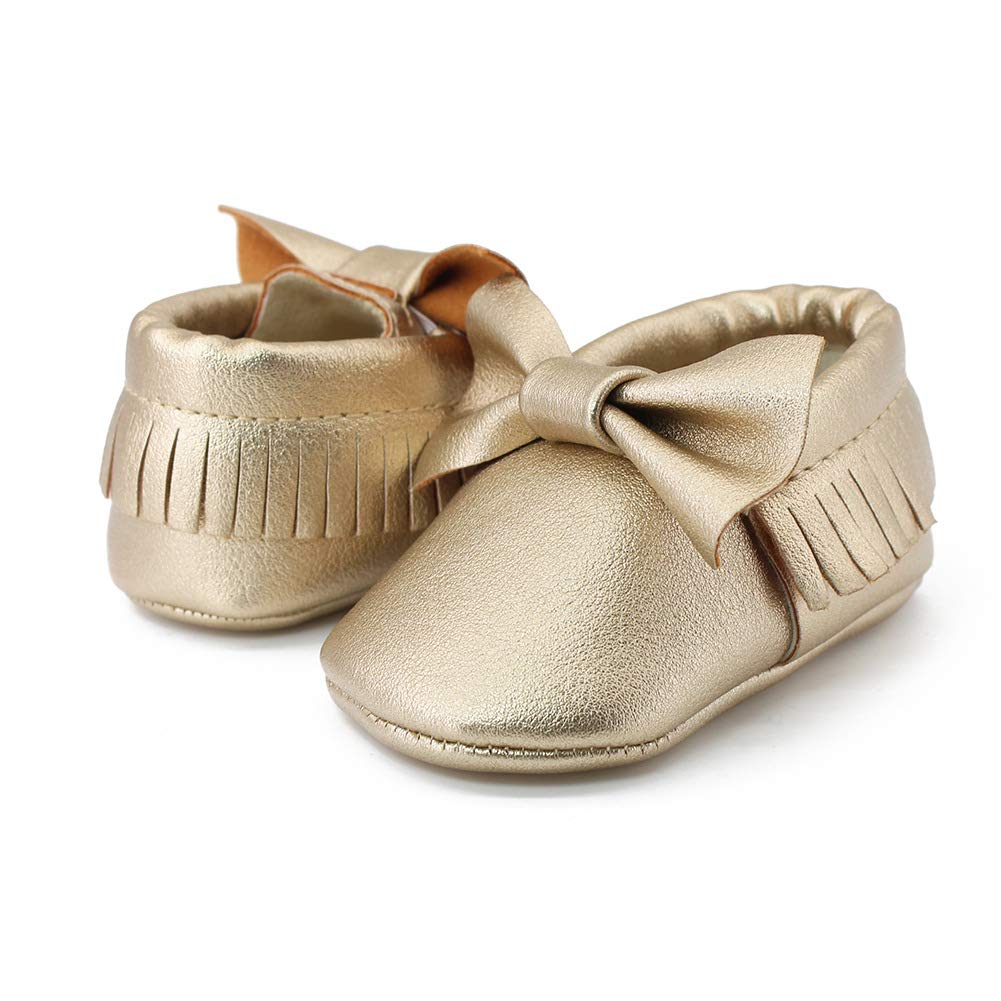 CENCIRILY Infant Baby Fringe Moccasin Slipper Boys Girls Tassel Crib Shoes