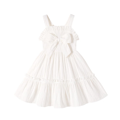 HAPPYMA Toddler Dress Baby Girl Sleeveless Ruffle Summer Clothes