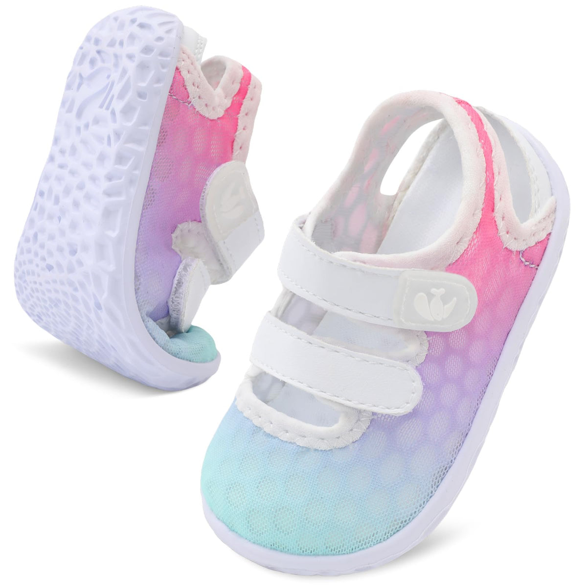 FEETCITY Baby Water Shoes Flexible Quick Dry Aqua Socks Breathable Infant Sandals Boys Girls Summer Beach Swim Shoes Lightweight
