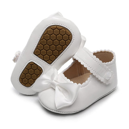 HONGTEYA Baby Girls Shoes Infant Mary Jane Flats Non Slip Newborn Moccasins