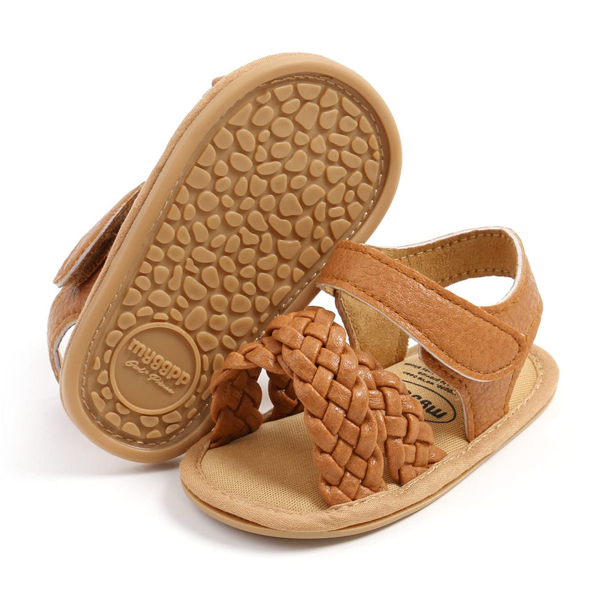 LAFEGEN Infant Baby Girls Summer Sandals Newborn Toddler First Walker Crib Dress Shoes (0-18Months)