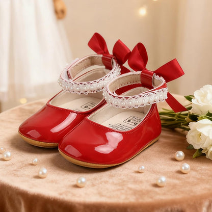 Baby Shoes Mary Jane Flats Non Slip Soft Sole Infant Toddler Sneakers First Walkers Party Christmas Dress Shoes