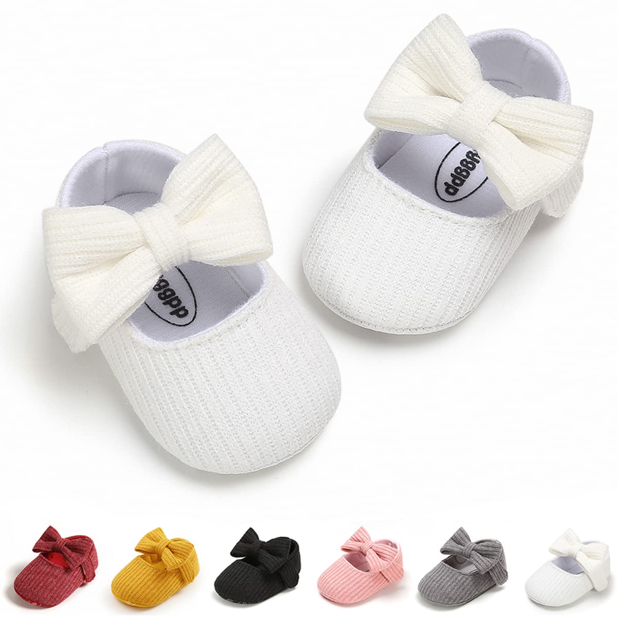 Baby Shoes Mary Jane Flats Non Slip Soft Sole Infant Toddler Sneakers First Walkers Party Christmas Dress Shoes