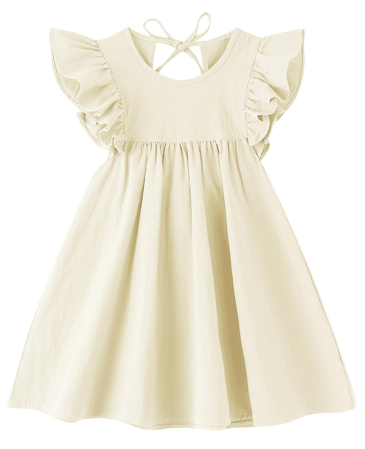 Girls Summer Dress Toddler Ruffle Sleeve Dresses