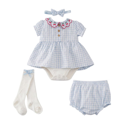 Infant Baby Girl Bodysuit Dress Summer Outfits Clothes