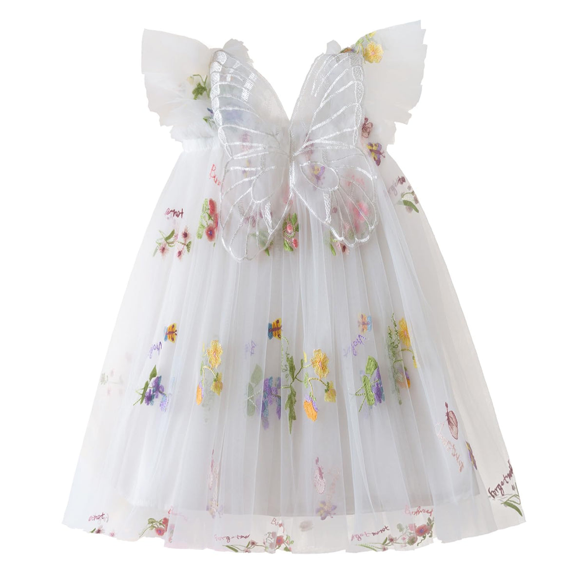 TTYAOVO Toddler Baby Girl Fairy Tulle Princess Dress