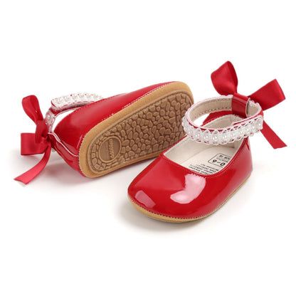Baby Shoes Mary Jane Flats Non Slip Soft Sole Infant Toddler Sneakers First Walkers Party Christmas Dress Shoes