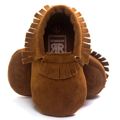 CENCIRILY Infant Baby Fringe Moccasin Slipper Boys Girls Tassel Crib Shoes
