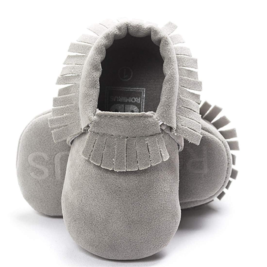 CENCIRILY Infant Baby Fringe Moccasin Slipper Boys Girls Tassel Crib Shoes