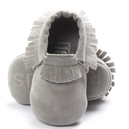 CENCIRILY Infant Baby Fringe Moccasin Slipper Boys Girls Tassel Crib Shoes