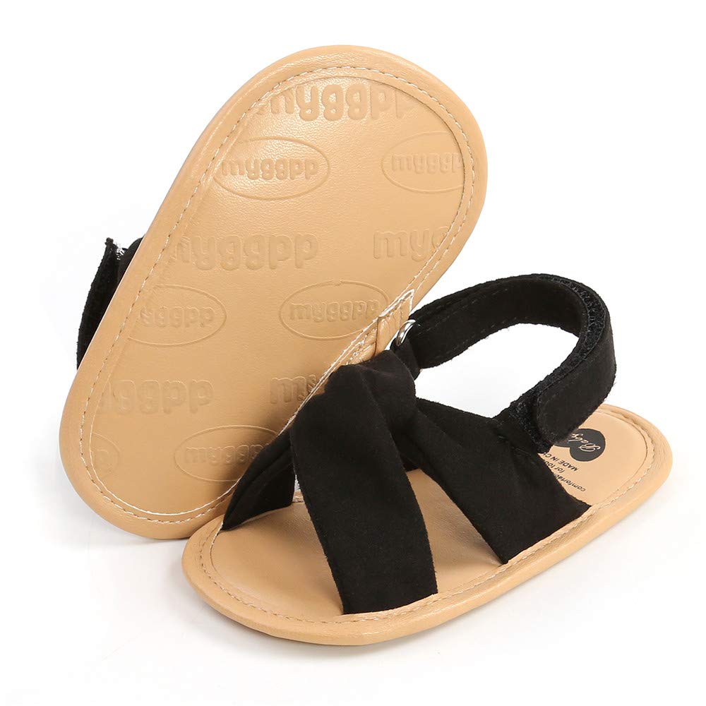Infant Baby Girls Sandals Summer Baby Wedding Dress Flat Shoes Newborn Crib Shoes First Walkers Prewalkers Shoes