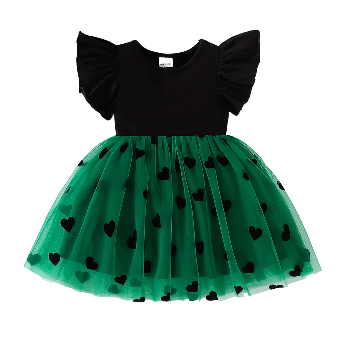 Baby Girl Butterfly Tutu Ruffle Sleeveless Dress 0-24 Months