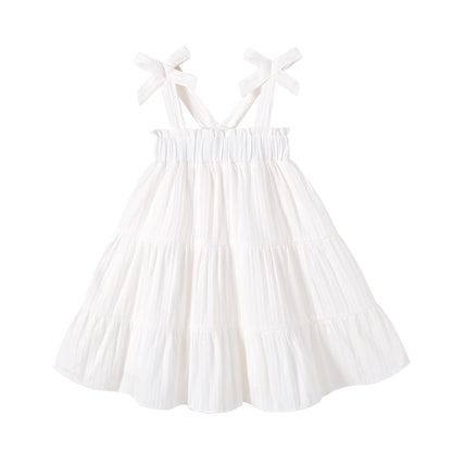 HAPPYMA Toddler Girl Summer Dress Floral Sleeveless Baby Outfits