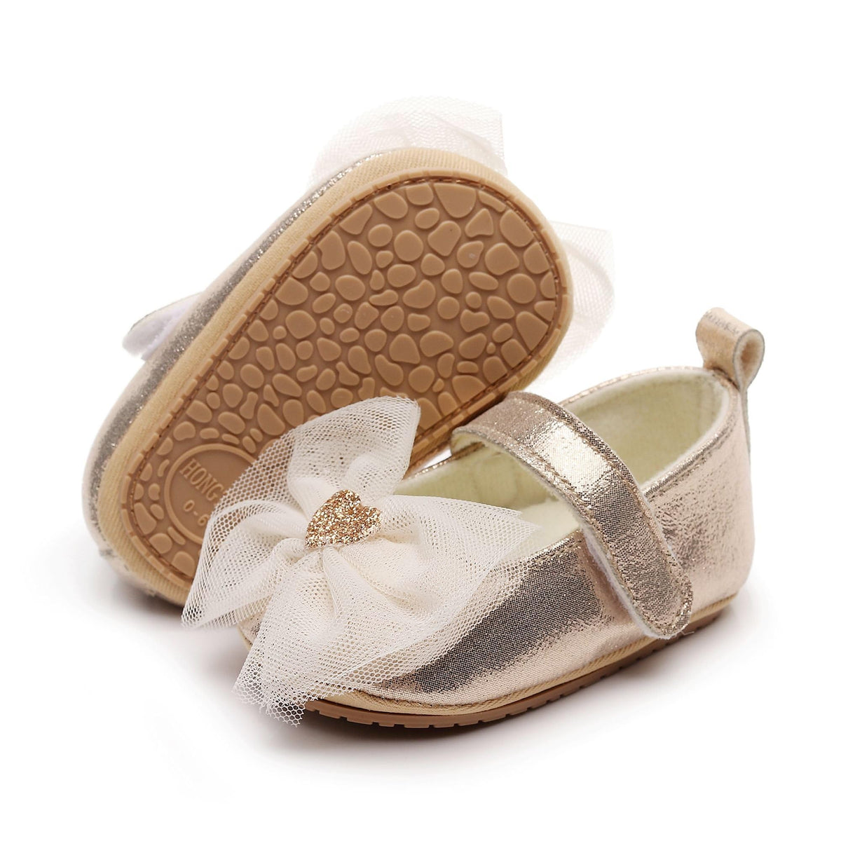 HONGTEYA Baby Girls Shoes Infant Mary Jane Flats Non Slip Newborn Moccasins
