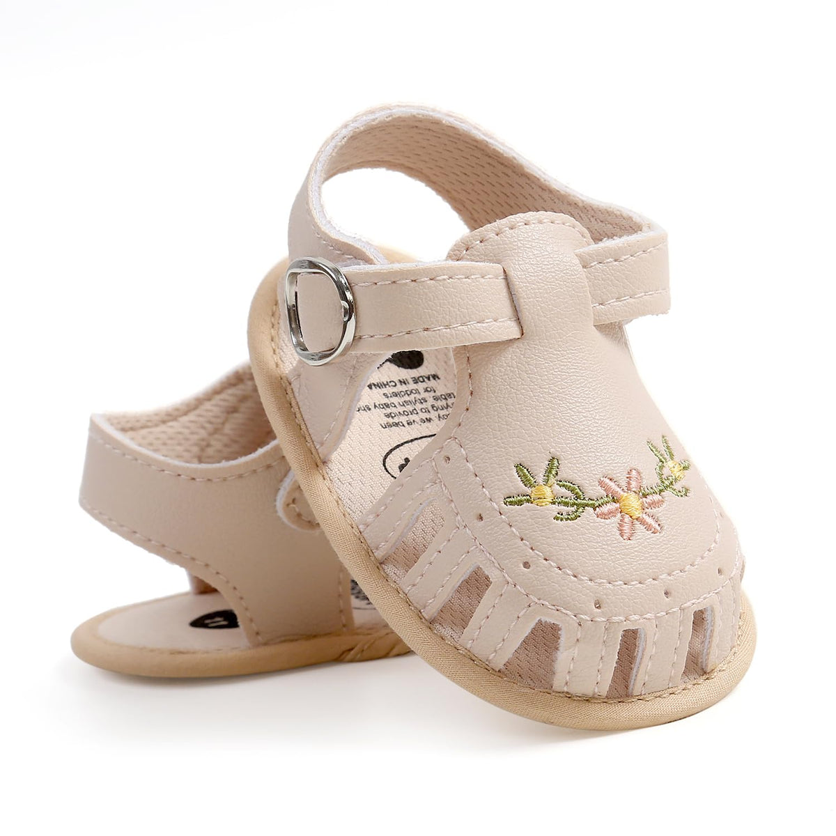 Infant Baby Girls Sandals Summer Baby Wedding Dress Flat Shoes Newborn Crib Shoes First Walkers Prewalkers Shoes