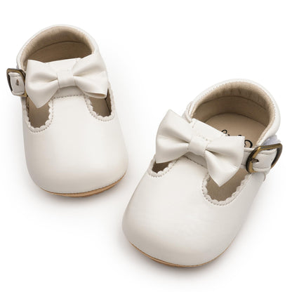 HONGTEYA Baby Girls Shoes Infant Mary Jane Flats Non Slip Newborn Moccasins