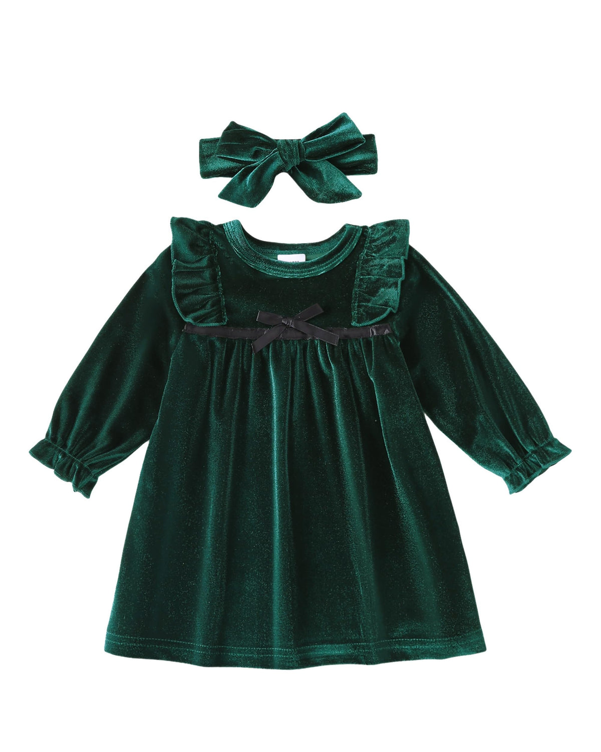 Renotemy Infant Baby Girl Clothes Toddler Ruffle Dresses Outfit Sets 3M-3T
