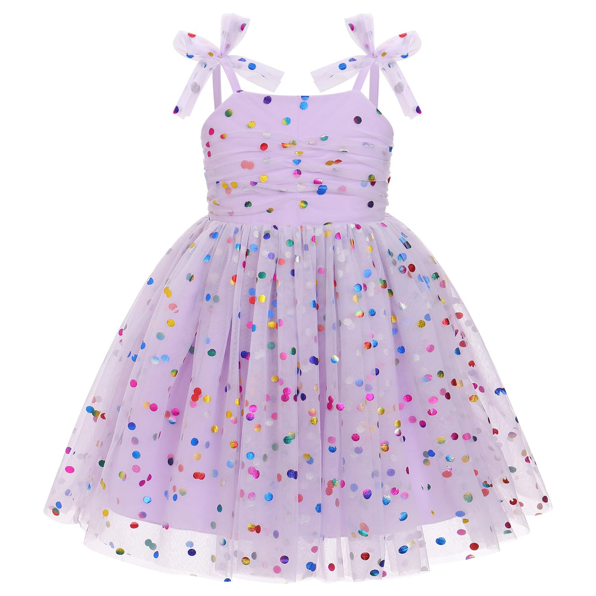 IBTOM CASTLE Toddler Baby Girl Birthday Dress Floral Sequin Tulle Tutu Dresses for Pageant Party Cake Smash Photoshoot