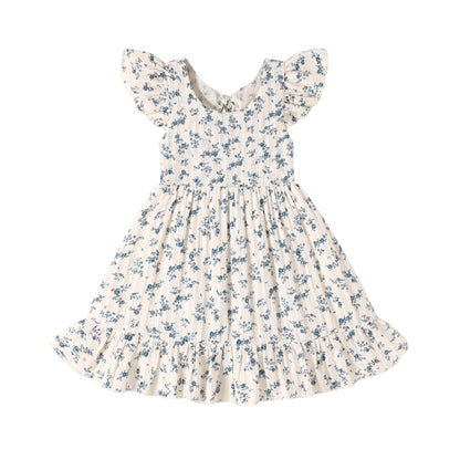 HAPPYMA Toddler Baby Girl Summer Dress Outfits Backless Bow Sundress