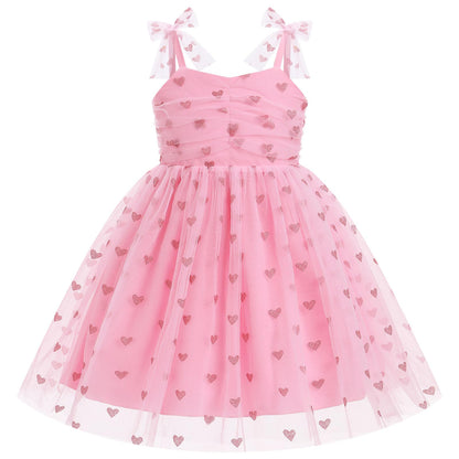 IBTOM CASTLE Toddler Baby Girl Birthday Dress Floral Sequin Tulle Tutu Dresses for Pageant Party Cake Smash Photoshoot