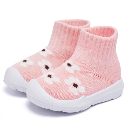 MORENDL Baby Shoes Toddler Walking Sock Shoes Infant Boy Girl Slip On Sneakers First Walker Slippers