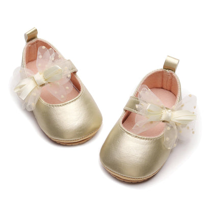 HONGTEYA Baby Girls Shoes Infant Mary Jane Flats Non Slip Newborn Moccasins