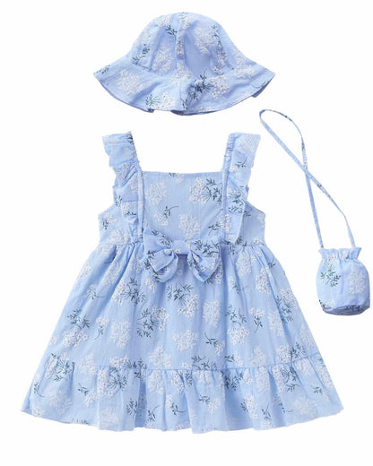 Baby Girl Dress Toddler Floral Cotton Boho Summer 6m 12m 18m 24m 2t