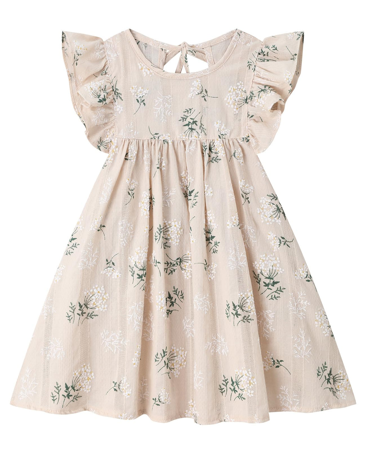 Girls Summer Dress Toddler Ruffle Sleeve Dresses